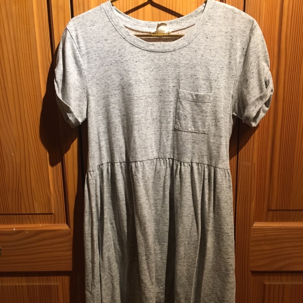 Gray Babydoll Dress